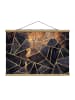 WALLART Stoffbild - Elisabeth Fredriksson - Onyx mit Gold in Schwarz