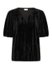 Kaffe Kurzarm-Bluse KAelva Regular fit in Black Deep