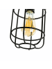Licht-Erlebnisse Deckenlampe Ø 15 x (H)26 cm in Braun Schwarz
