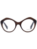 Yohji Yamamoto Unisex Optische Fassungen Rund Braun