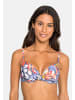 Vivance Push-Up-Bikini-Top in grau-bedruckt