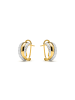 Luxenter Ohrringe aus 925er Sterlingsilber mit Zirkonia, 18 Karat Gelbgold-Finish – Musi