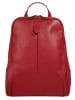 Samantha Look Rucksack echt Leder in rot