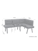 byLiving Eckbank MONTREAL in anthrazit - 181 x 128, H 87, T 56 cm