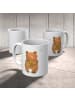 Mr. & Mrs. Panda Camping Tasse Bär Honig ohne Spruch in Weiß