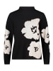 Betty Barclay Feinstrickpullover mit Stehkragen in Patch Black/Cream