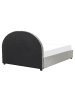 Beliani Doppelbett VAUCLUSE in Grau - (W) 174 x (H) 112 x (L) 214 cm