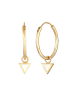 Elli Ohrringe 925 Sterling Silber Dreieck in Gold