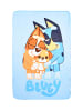 Bluey Mädchen Kuscheldecke Fleece Decke in Blau