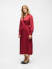 Object Kleid mit V-Ausschnitt in Karanda Red