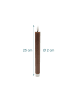 relaxdays 2 x LED Stabkerzen in Coffee