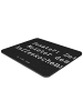 Mr. & Mrs. Panda Mousepad Spruch Beamter Kaffeemeister mit Spruch in Schwarz