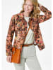 GOLDNER Kurzgröße:  Jacke Jacke in camel / gemustert