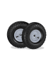2 x Sackkarrenrad in Schwarz/ Grau - 4.10 3.50-4