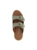 Les Tropéziennes par M Belarbi Tiamo-Sandalen mit Absatz aus Leder Grün