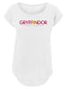 F4NT4STIC Long Cut T-Shirt Harry Potter Gryffindor Text in weiß