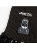 COFI 1453 Wednesday Schal Set 2-teilig, Kinder Winterset, Strickschal, in Schwarz