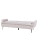 Beliani Schlafsofa VETTRE in Beige/Gold - (W) 210 x (H) 88 x (L) 84 cm