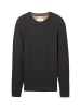 Tom Tailor Pullover STRUCTURED CREWNECK in Schwarz