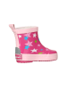 Playshoes Gummistiefel Halbschaft Sterne in Pink