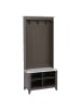 MCW Garderobe P28, Walnuss-Optik, beige