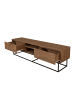 CALICOSY TV-Möbel RODEZ in Dunkles Holz - (W) 180  x (H) 50  x (L) 40  cm