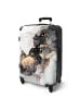 NoBoringSuitCases Suitcase, Koffer, Reisekoffer Abstrakt gold weiß
