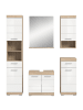 ebuy24 Badmöbelset Lambada Weiß 164 x 34 cm