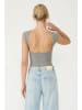 Alexa Dash Blouse in Anthrazit