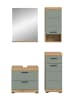 ebuy24 Badmöbelset Scout (4-teilig) Staubgrün 112 x 34 cm