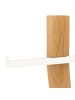 relaxdays WC Garnitur in Weiß/ Natur - (B)23 x (H)78,5 x (T)18 cm