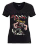 Queen Kerosin Queen Kerosin QUEEN KEROSIN T-Shirt mit detailreichem Frontprint La Loca in schwarz