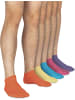 normani 15 Paar Sneakersocken American in Pink/Lila/Orange/Gelb/Türkis