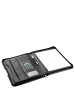 D&N Easy Business  - Schreibmappe feingenarbtes  PU 35 cm Rechner (schwarz) in schwarz