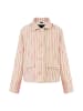 faina Mädchen Blazerjacke in Pink Wollweisser Streifen
