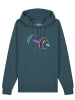 wat? Apparel Sweatshirt 80s Hantel in Petrol