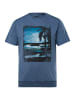 Men Plus Kurzarm T-Shirt in taubenblau