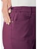 GOLDNER Baumwollhose CARLA Leichte Baumwoll-Hose CARLA in aubergine