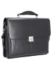 Alassio Faenza Aktentasche Leder 40 cm Laptopfach schwarz