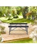 relaxdays 2x Bierbank in Schwarz - (B)100 x (H)42 x (T)25 cm