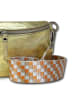 Florence Gürteltasche Leder gold, mehrfarbig ca. 25cm