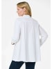 GOLDNER Kurzgröße:  Hemdkragenbluse in weiß