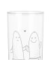 Mr. & Mrs. Panda Wasserglas Kaktus Liebe ohne Spruch in Transparent