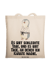 Mr. & Mrs. Panda Tasche Pinguin Karate mit Spruch in Creme