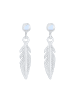 Elli Ohrringe 925 Sterling Silber Boho, Feder in Silber