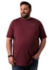 Men Plus Kurzarm T-Shirt in burgunder