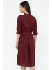 Finn Flare Kurzarmkleid Print in rum