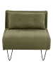 Beliani Einzelsofa VESTFOLD in Grün/Schwarz - (W) 85 x (H) 45 x (L) 78 cm