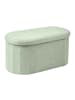 relaxdays Sitzbank in Salbei - (B)76 x (H)38 x (T)38 cm