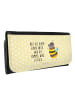 Mr. & Mrs. Panda Damen Portemonnaie Hummel flauschig mit Spruch in Gelb Pastell